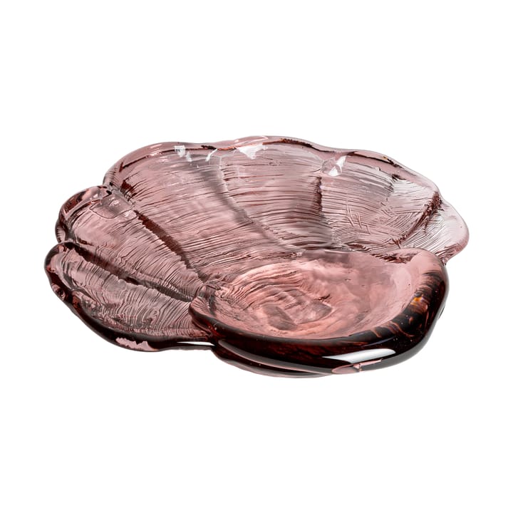 Mattosimpukka taidelasi vati 30 x 33 cm - Vaaleanpunainen - Kosta Boda