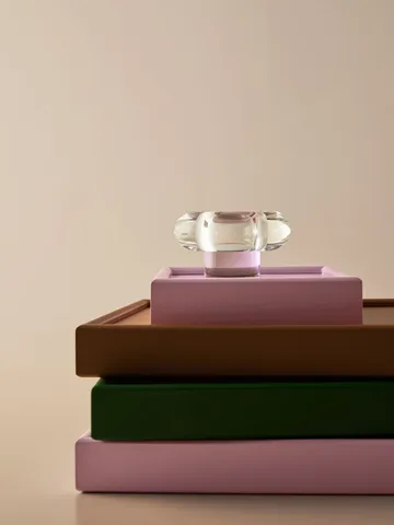 Orion kynttilälyhty Ø11x6,3 cm - Vaaleanpunainen - Kosta Boda