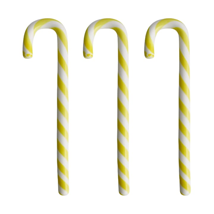 Polka kepit 17 cm 3-pack - Valkoinen-keltainen - Kosta Boda