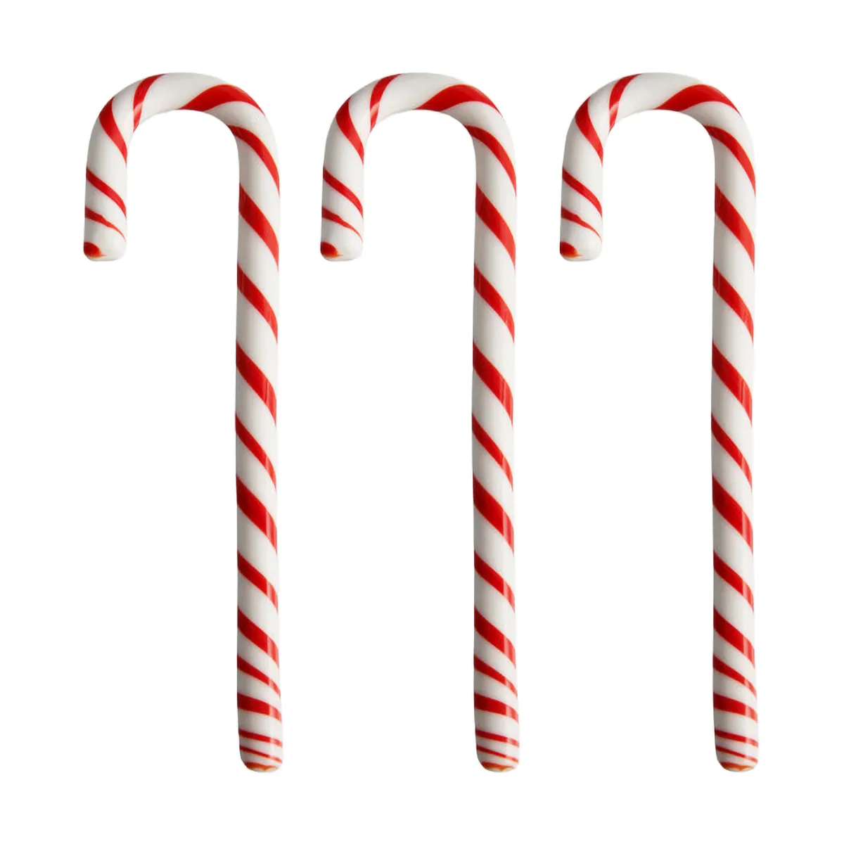 Polka kepit 17 cm 3-pack, Valkoinen-punainen Kosta Boda