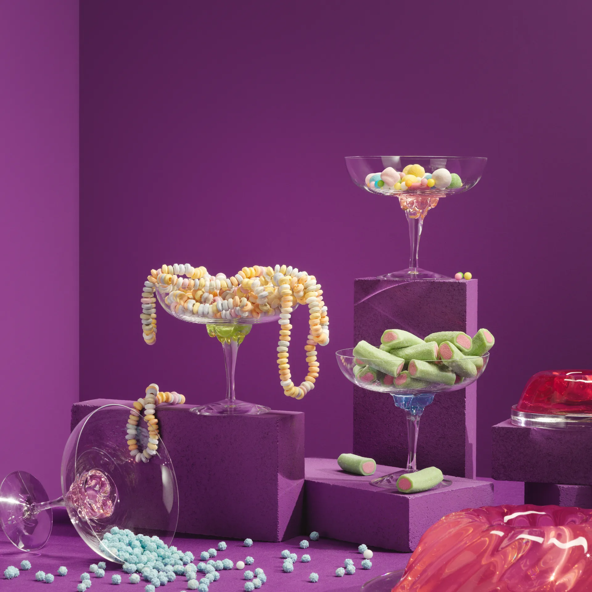 Sugar Dandy -coupelasi 32 cl, Sininen Kosta Boda