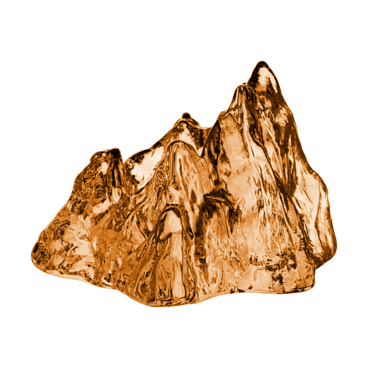 The Rock kynttilälyhty 91 mm - Meripihka - Kosta Boda