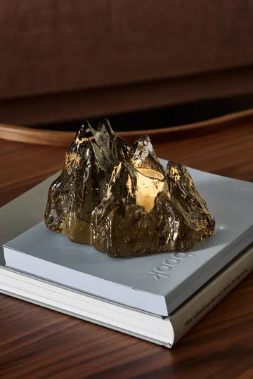 The Rock kynttilälyhty 91 mm - taupe - Kosta Boda