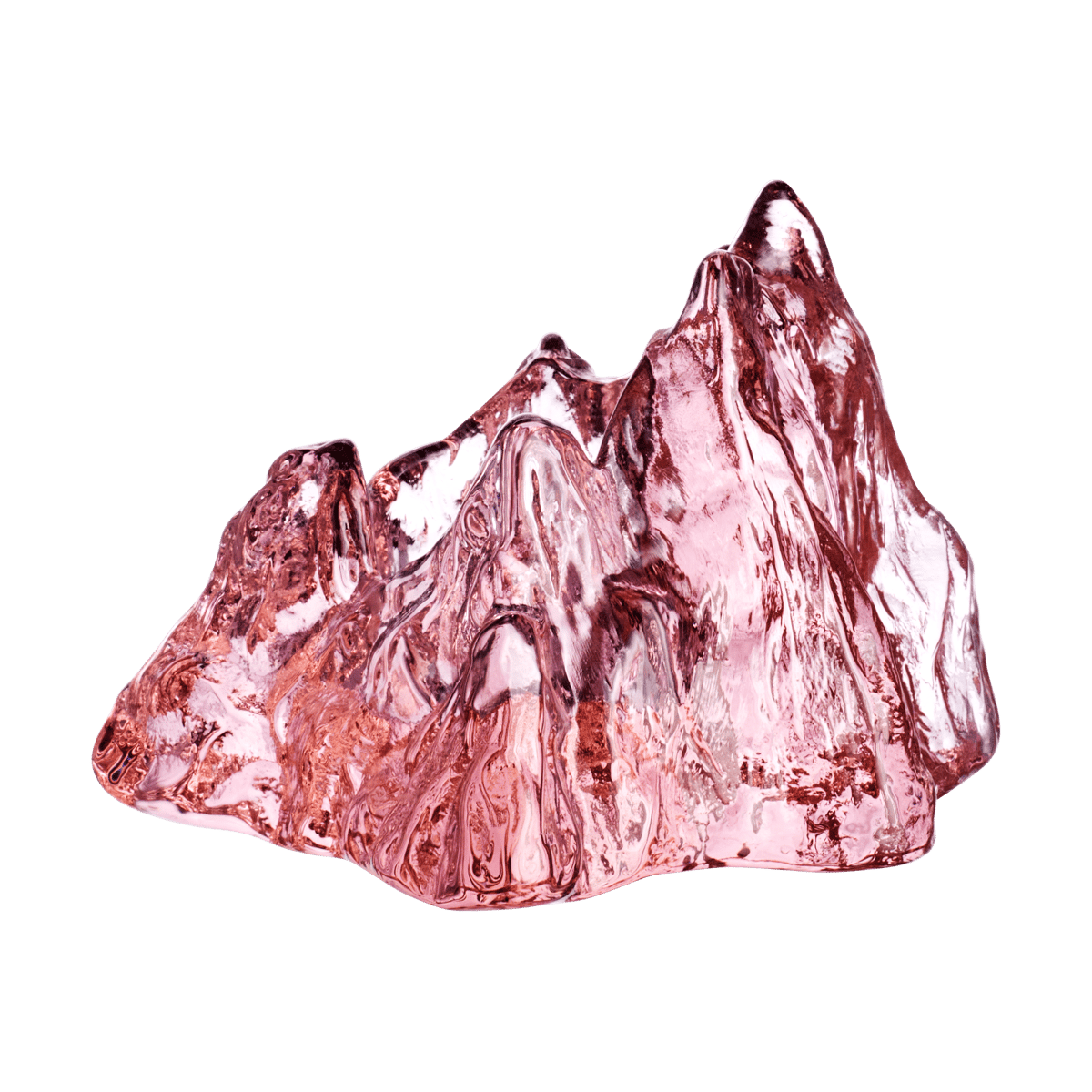 Kosta Boda The Rock kynttilälyhty 91 mm Vaaleanpunainen