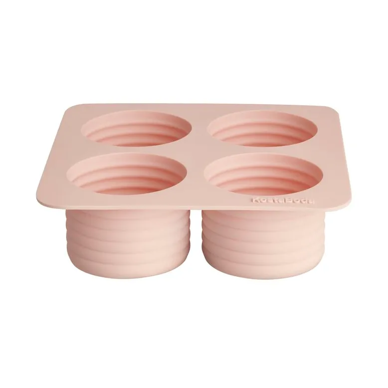 Viva jääpalamuotti 4 lokeroa 13 cl, Puuteriroosa Kosta Boda