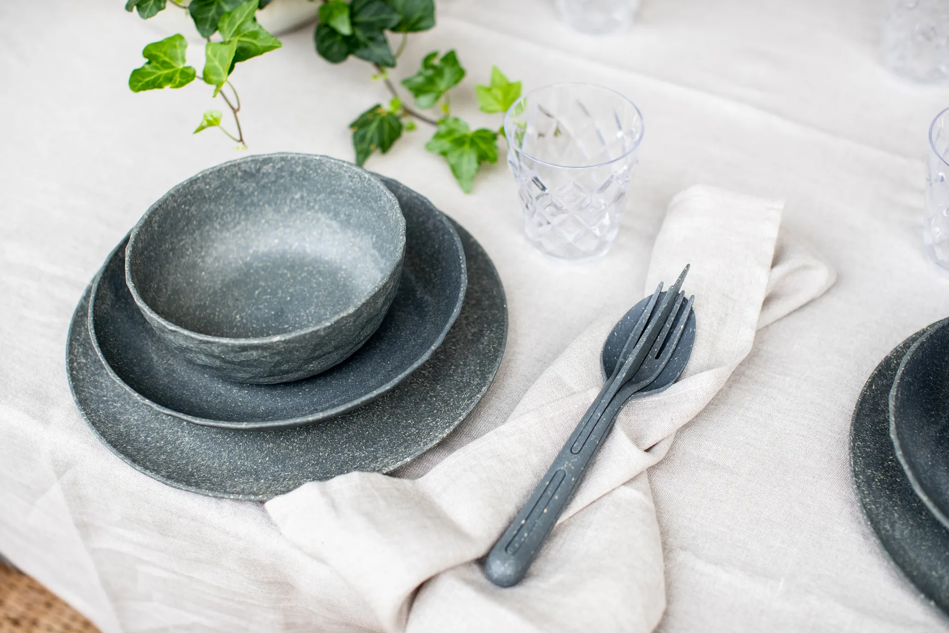 Club kulho Ø16,2 cm 4-pack biokierrätysmuovi, Nature ash grey Koziol