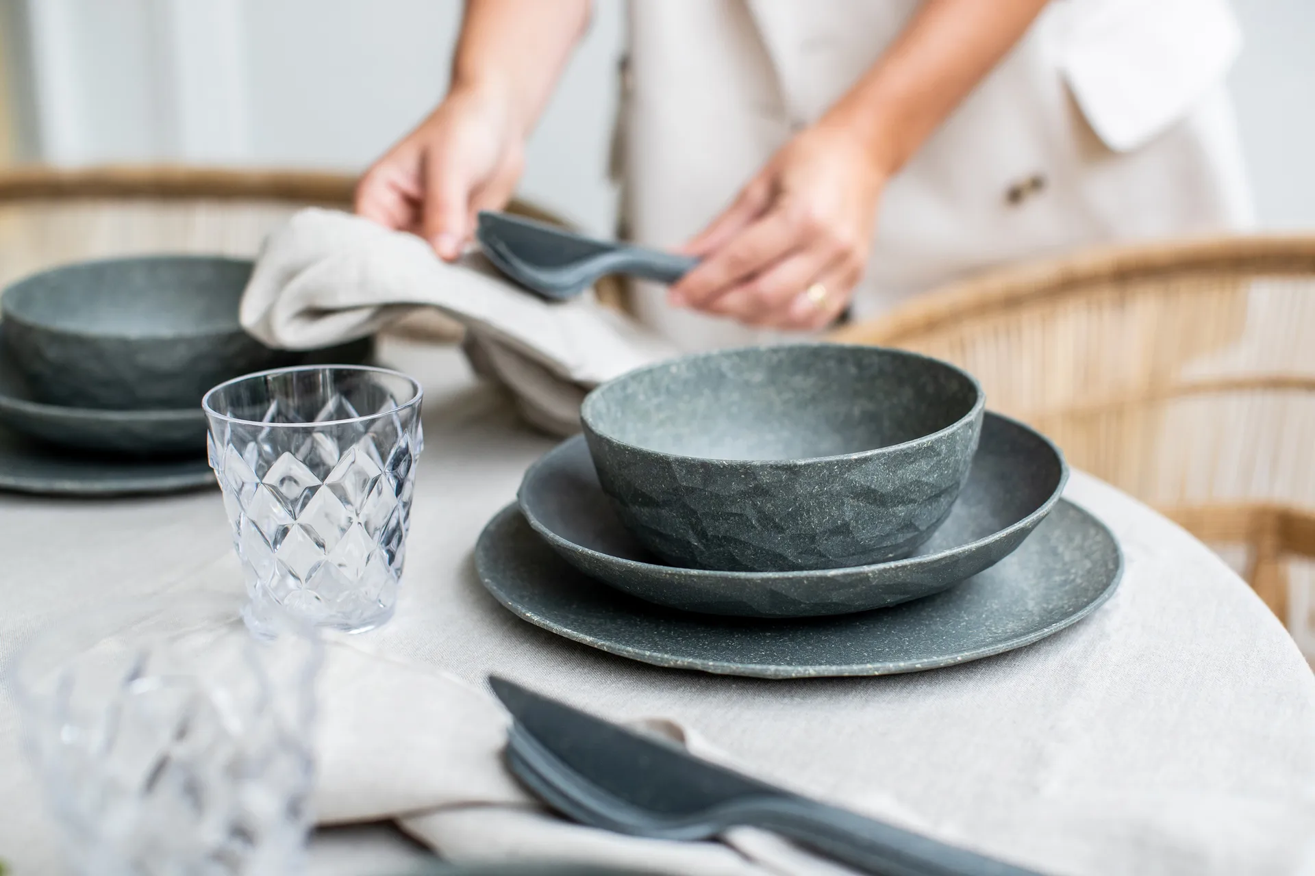 Club kulho Ø16,2 cm 4-pack biokierrätysmuovi, Nature ash grey Koziol