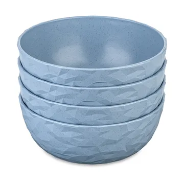 Club kulho Ø16,2 cm 4-pack biokierrätysmuovi - Nature flower blue - Koziol
