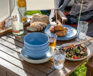 Club kulho Ø16,2 cm 4-pack biokierrätysmuovi - Nature flower blue - Koziol