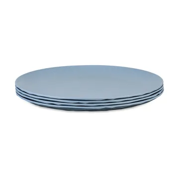 Club lautanen Ø26 cm 4-pack biokierrätysmuovi - Nature flower blue - Koziol