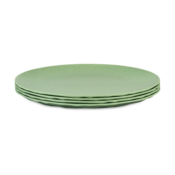 Club lautanen Ø26 cm 4-pack biokierrätysmuovi - Nature leaf green - Koziol