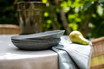 Club syvä lautanen Ø22 cm 4-pack biokierrätysmuovi - Nature ash grey - Koziol