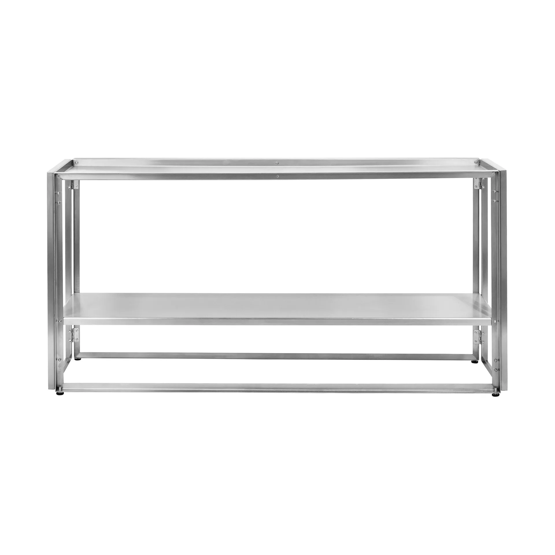 Taitettava konsoli 124×60 cm, Harjattu ruostumaton teräs Kristina Dam Studio