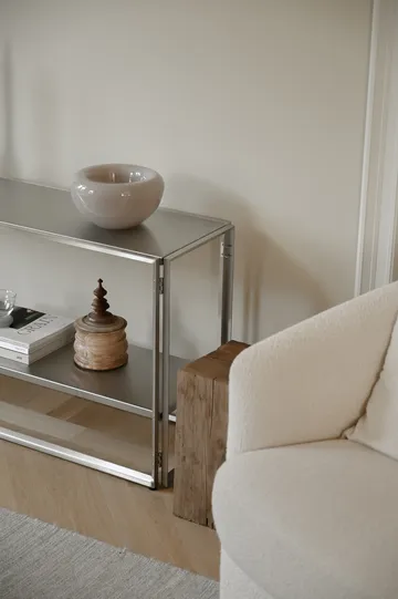 Taitettava konsoli 124×60 cm - Harjattu ruostumaton teräs - Kristina Dam Studio