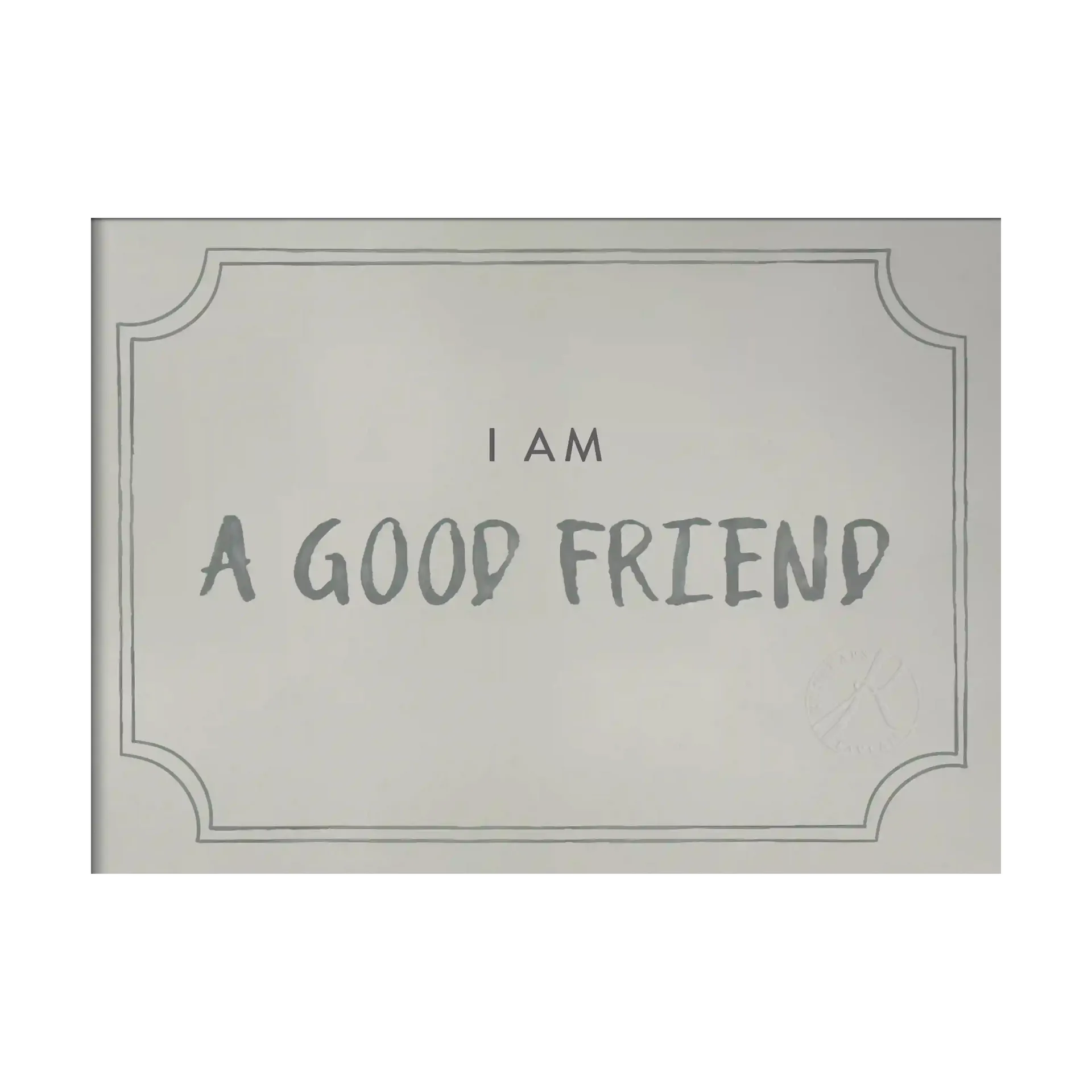 Good friend diplomi juliste 21x30 cm, Dusty mint Kunskapstavlan®