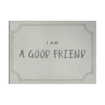 Good friend diplomi juliste 21x30 cm - Dusty mint - Kunskapstavlan®