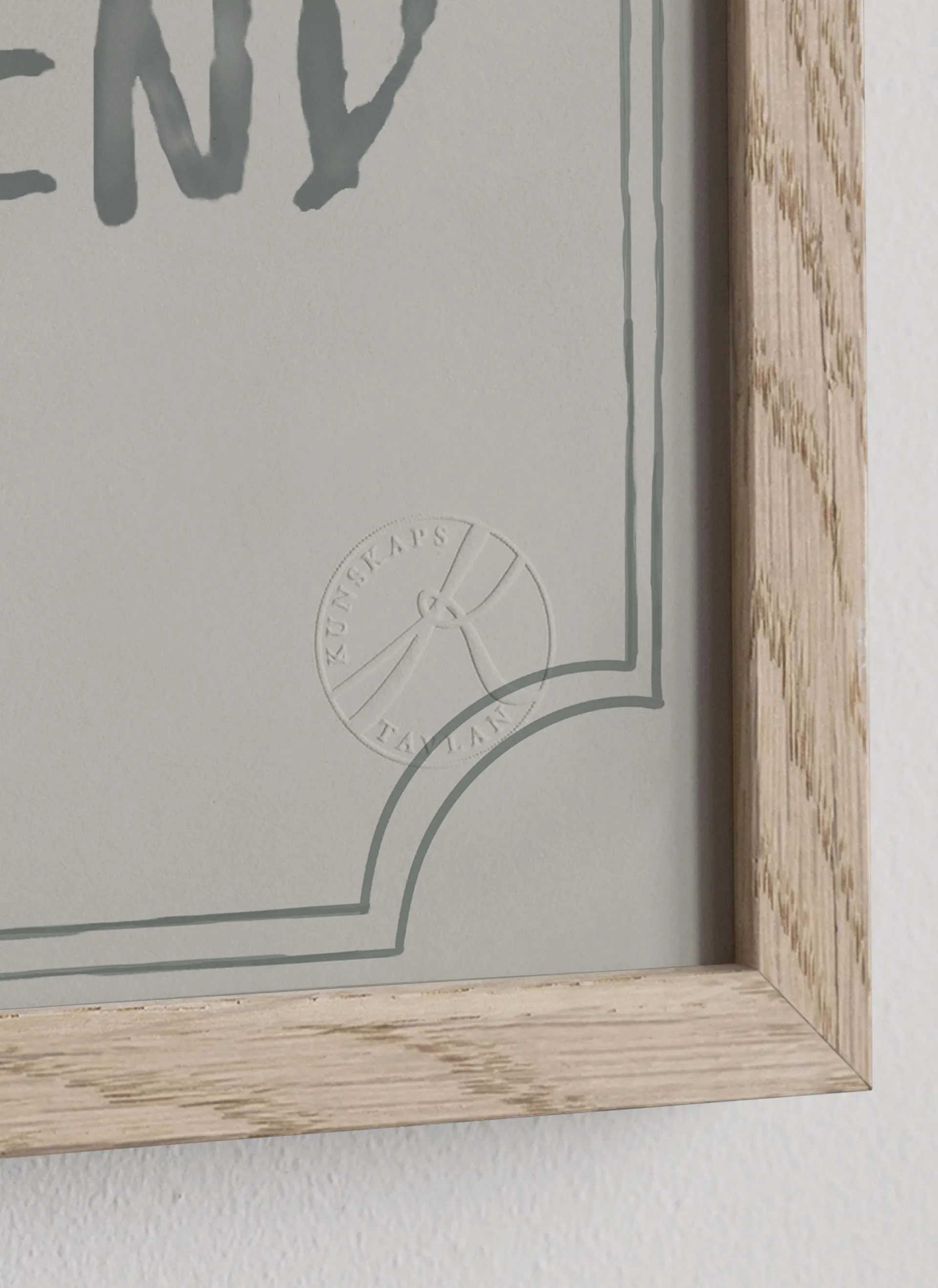 Good friend diplomi juliste 21x30 cm, Dusty mint Kunskapstavlan®