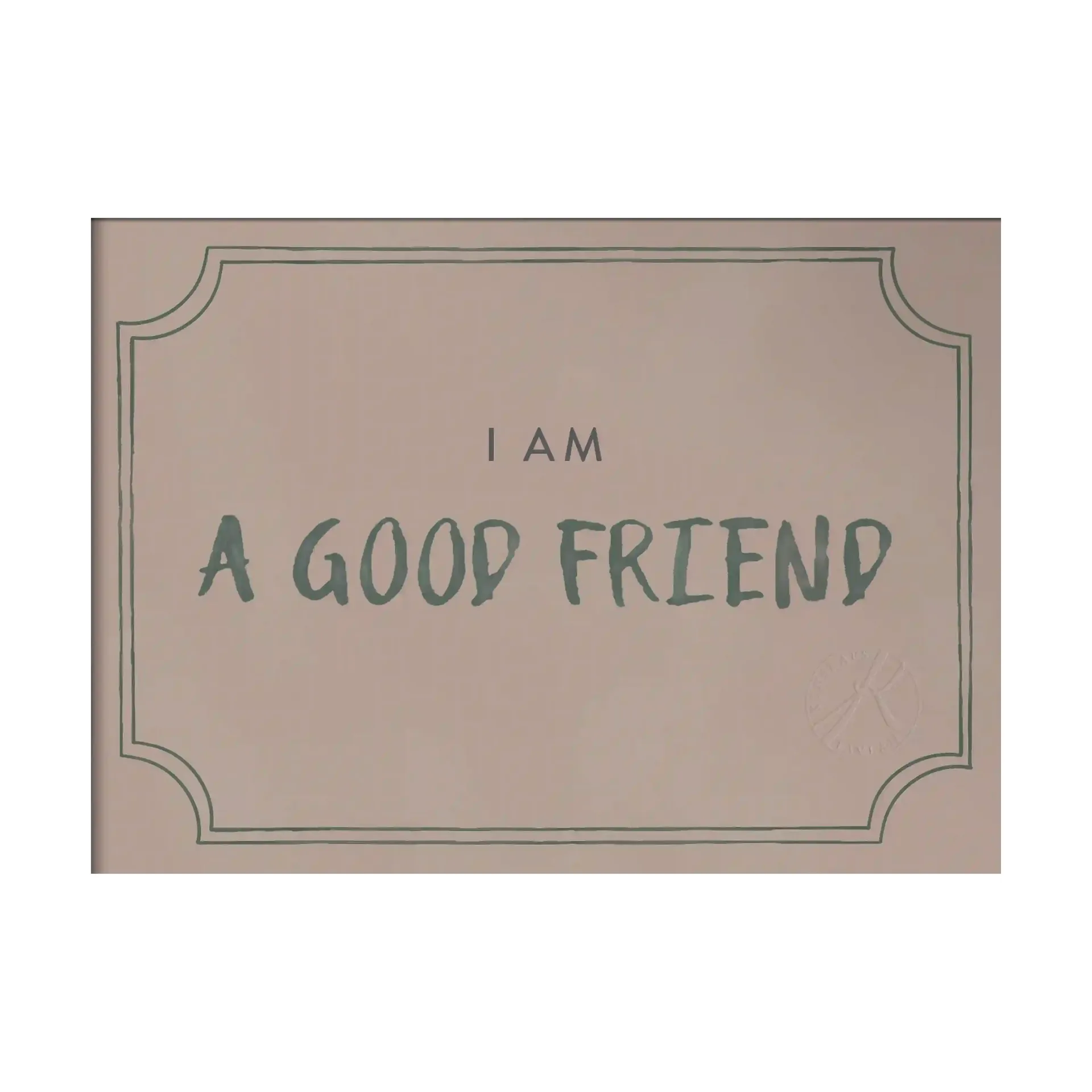 Good friend diplomi juliste 21x30 cm, Dusty rose Kunskapstavlan®
