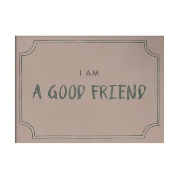 Good friend diplomi juliste 21x30 cm - Dusty rose - Kunskapstavlan®