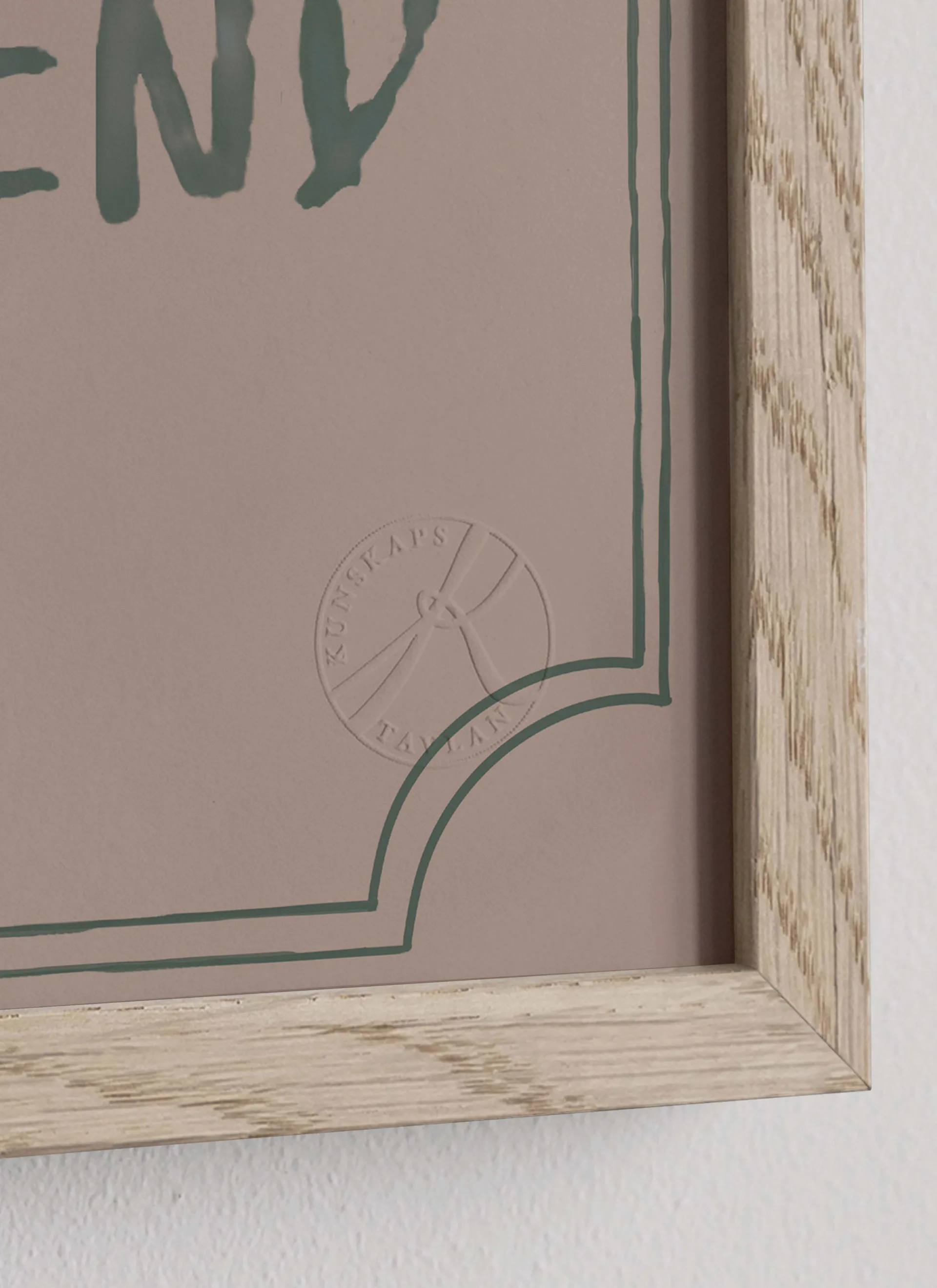 Good friend diplomi juliste 21x30 cm, Dusty rose Kunskapstavlan®