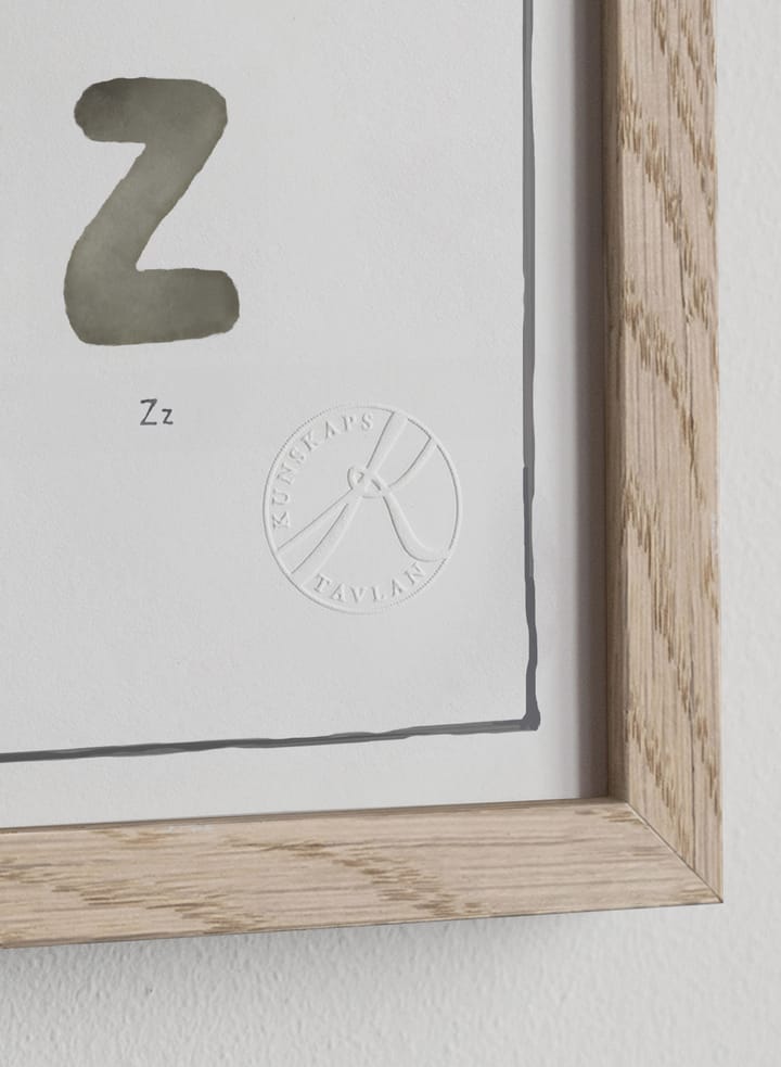 The alphabet watercolour juliste, 50x70 cm Kunskapstavlan®