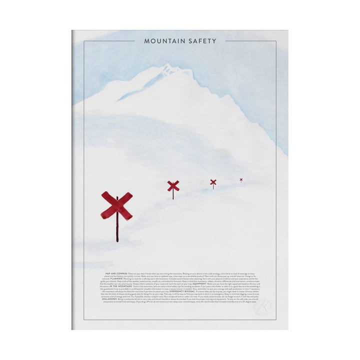 The alphabet watercolour juliste - 50x70 cm - Kunskapstavlan®