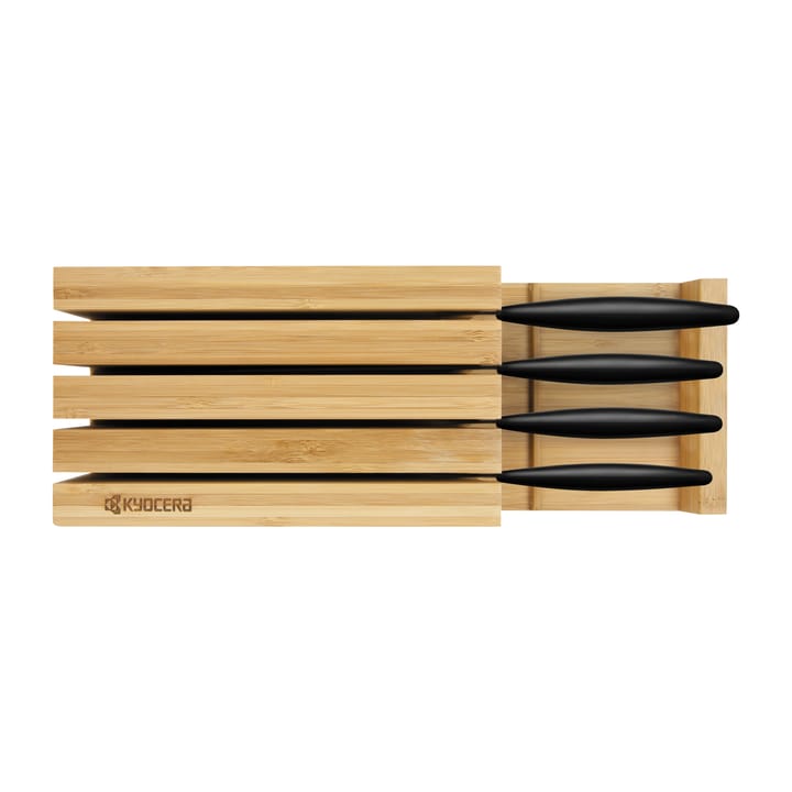 Kyocera veitsitukki bambu 4 veitselle - 34 cm - Kyocera