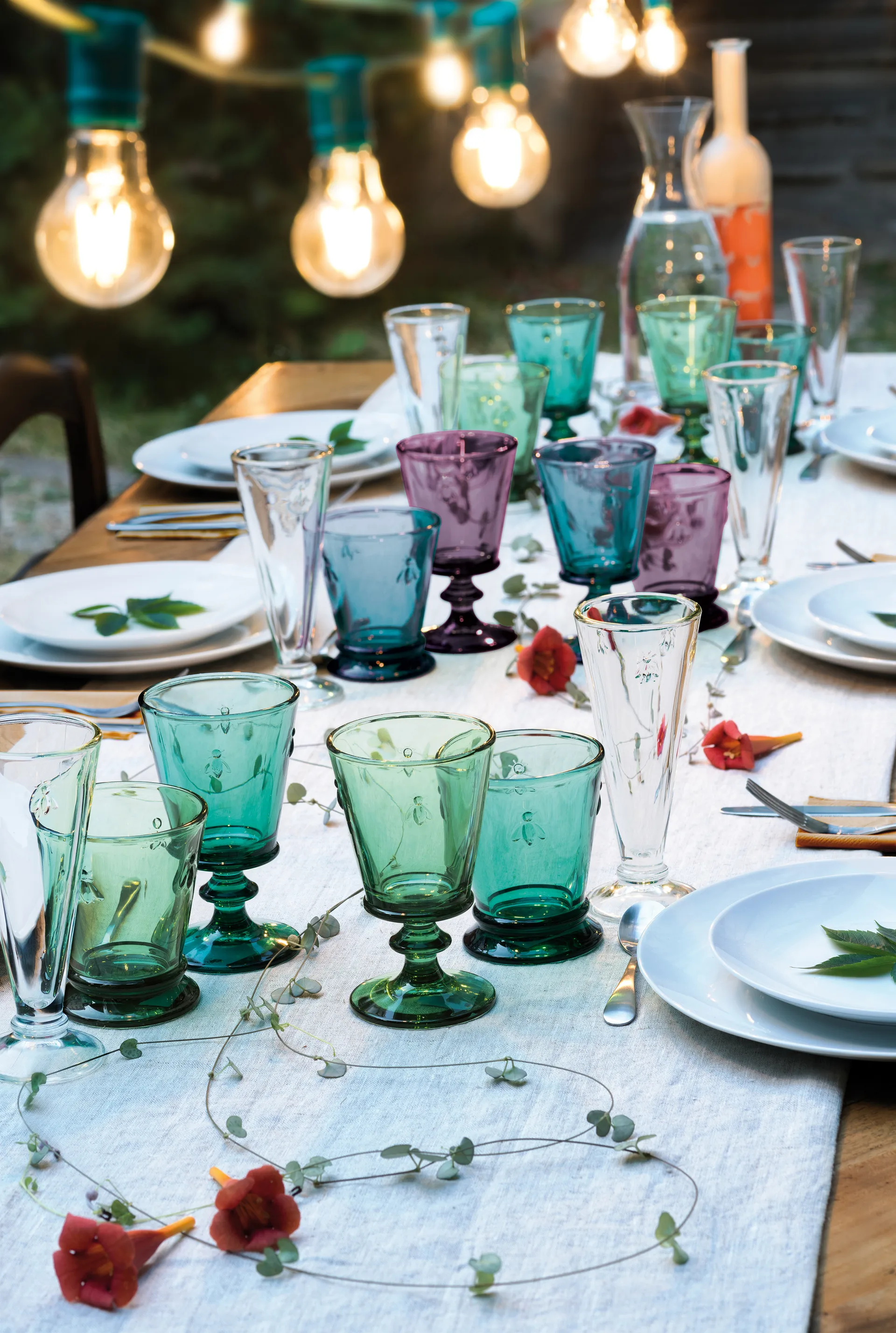 Abeille viinilasi 24 cl 6-pakkaus, Tummansininen La Rochère