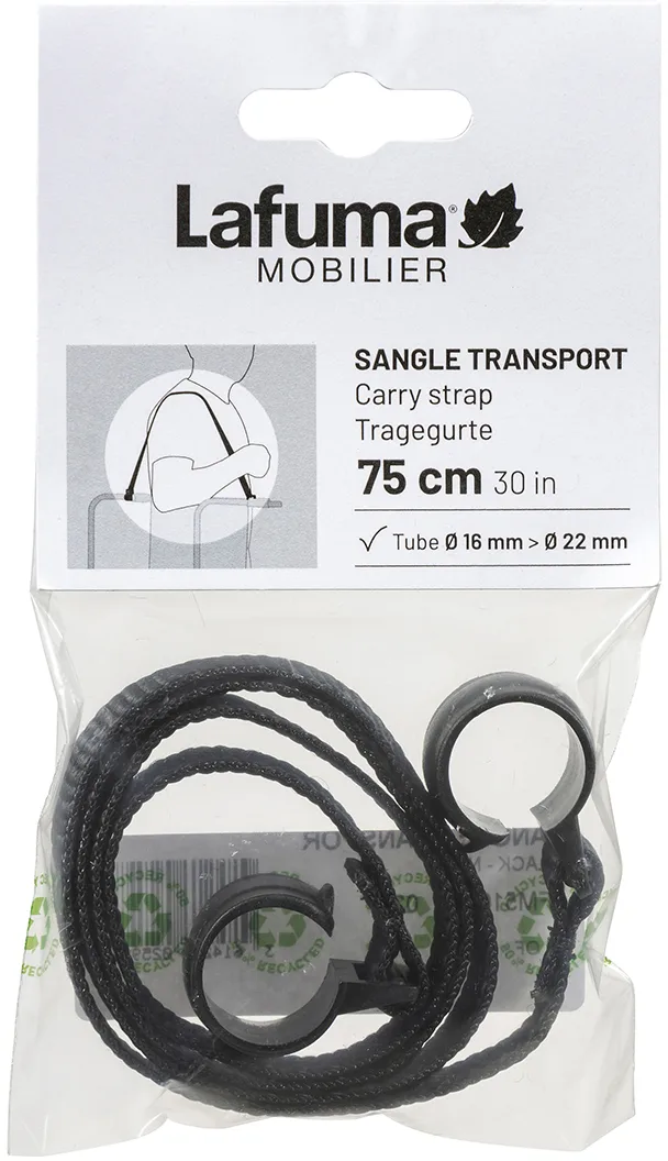 Lafuma kantohihna tuolille, Musta noir Lafuma