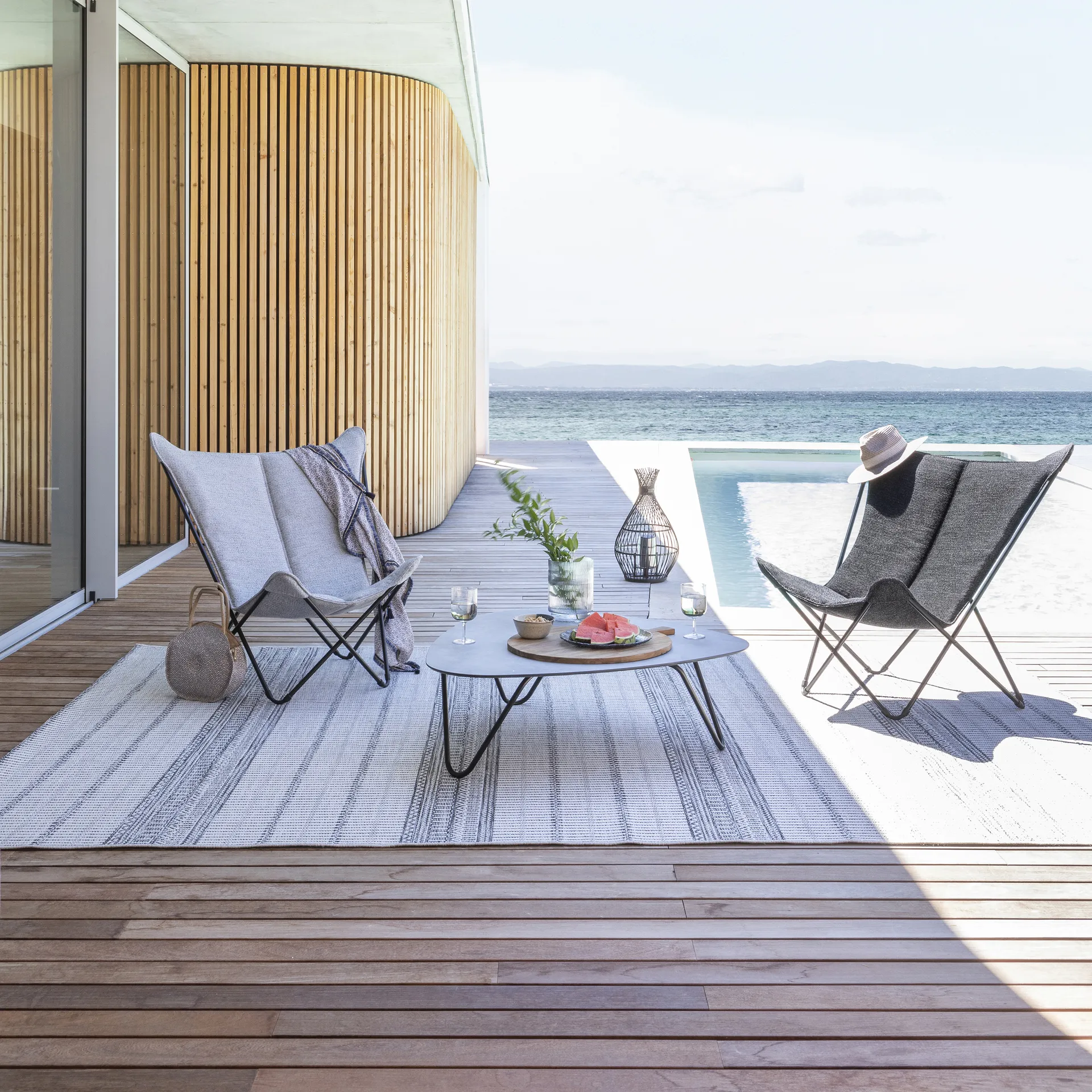 Sphinx aurinkotuoli, Sunbrella Ebene Lafuma