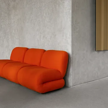 BAU sohva 3-istuttava, Zero beige - Lammhults
