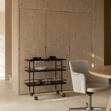 Cargo Support tarjoiluvaunu - Musta - Lammhults