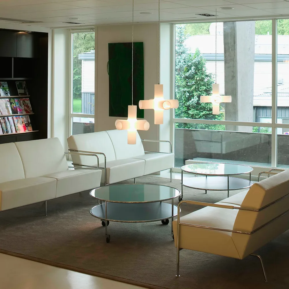 Chicago III sohvapöytä, Musta laminaatti-kromi Lammhults