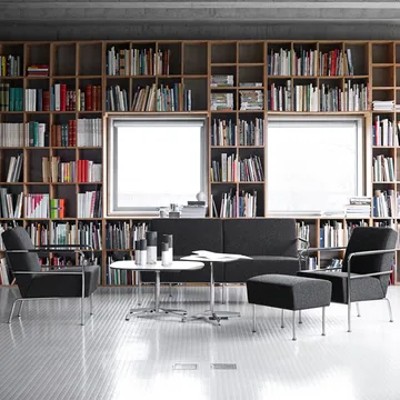 Chicago III sohvapöytä - Musta laminaatti-kromi - Lammhults