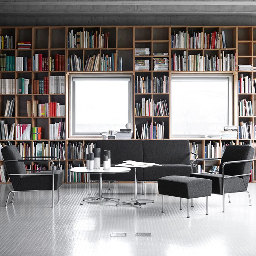 Chicago III sohvapöytä, Musta laminaatti-musta Lammhults