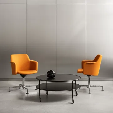 Chicago sohvapöytä - Musta laminaatti, Ø90 cm - Lammhults