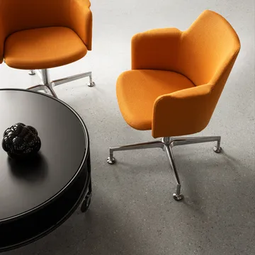 Chicago sohvapöytä - Musta laminaatti, Ø90 cm - Lammhults