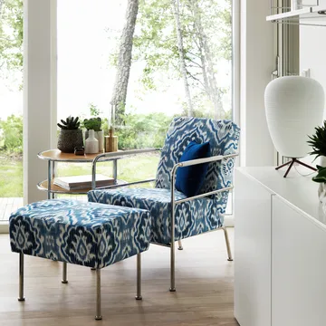 Cinema nojatuoli - Elmo Nordic musta-kromi - Lammhults