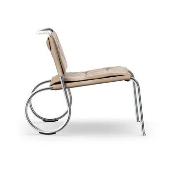 Corso easy chair tuoli - Pellavakangas natural-kromi - Lammhults