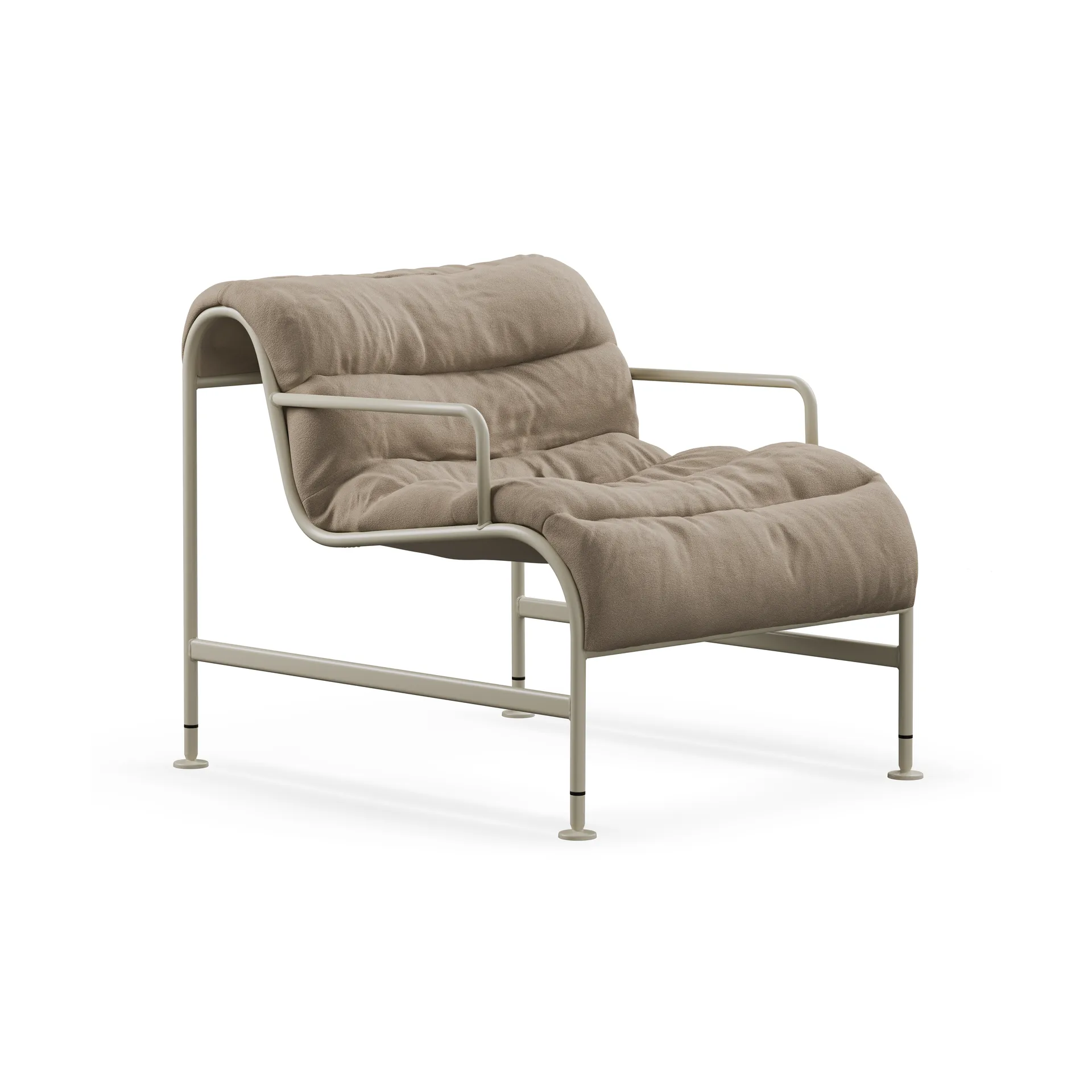 Sunny nojatuoli käsinojilla, Banrum Hemp-beige runko Lammhults