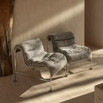 Sunny nojatuoli - Zero musta mattamusta jalusta pyörillä - Lammhults