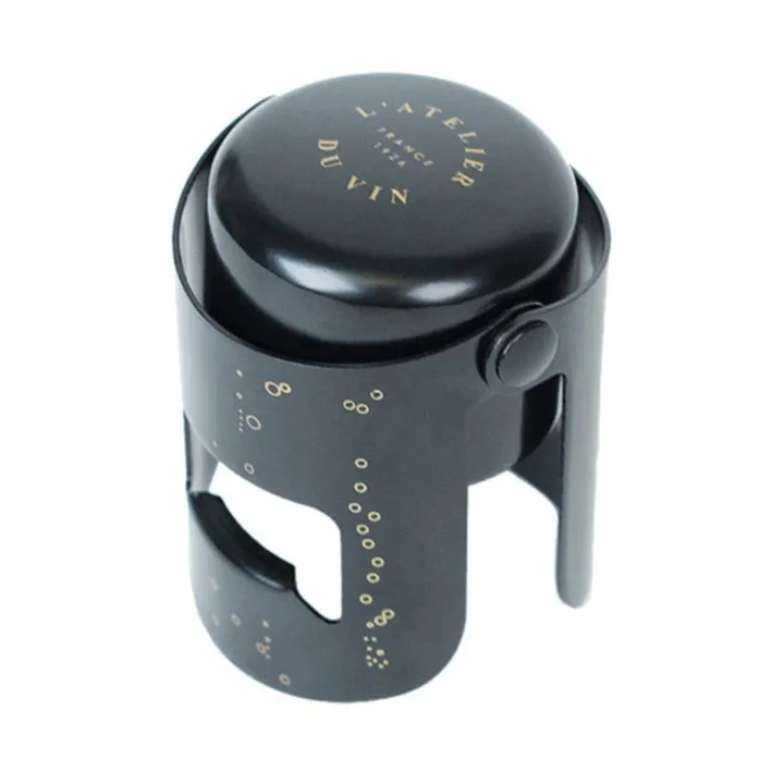 Bouchon Gard’Bulles pullokorkki - Musta - L'Atelier du Vin