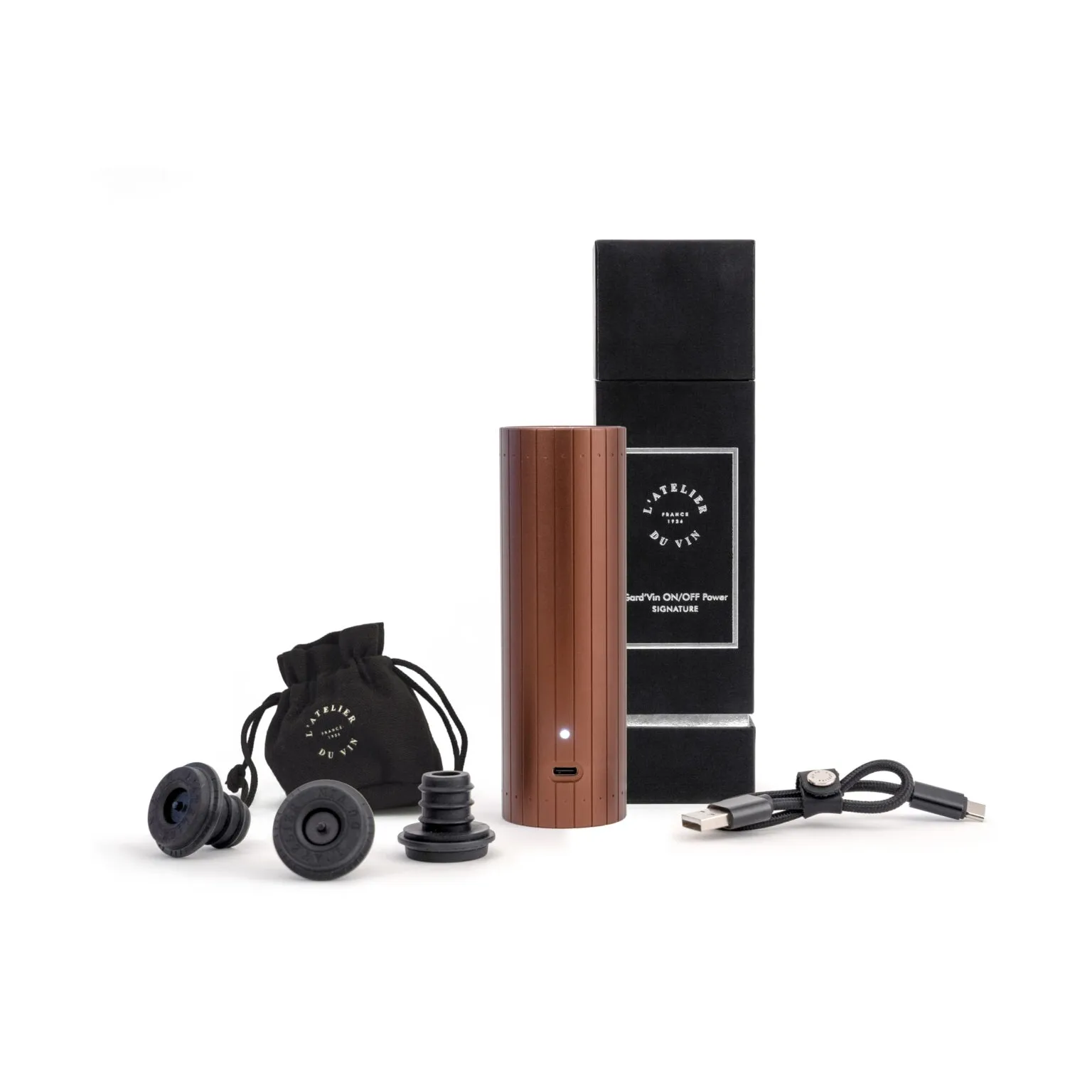 Gard’Vin ON/OFF Power sähköinen tyhjiöpumppu, Kupari L'Atelier du Vin