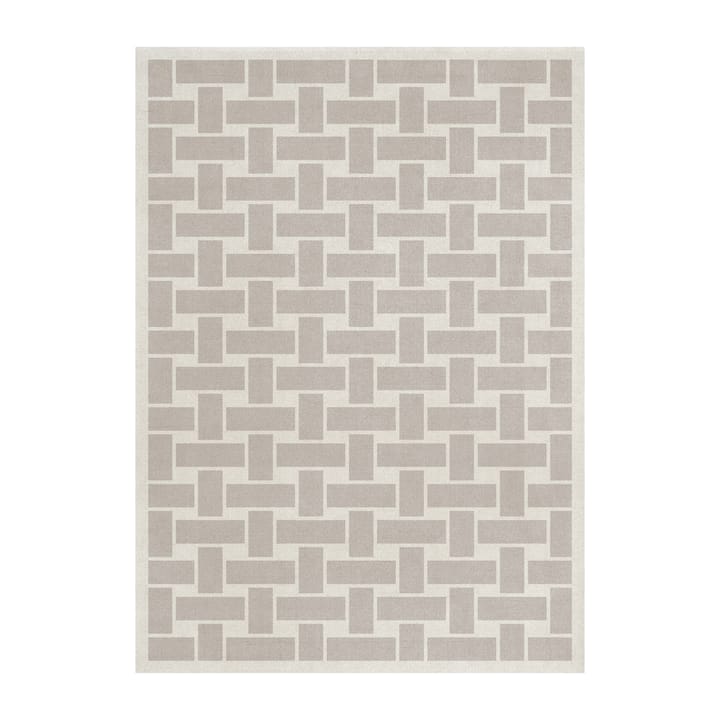 60S Geo Basket Weave -villamatto - Oatmeal, 180 x 270 cm - Layered