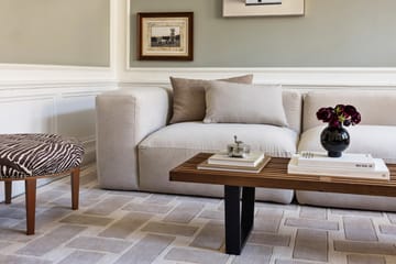 60S Geo Basket Weave -villamatto - Oatmeal, 180 x 270 cm - Layered