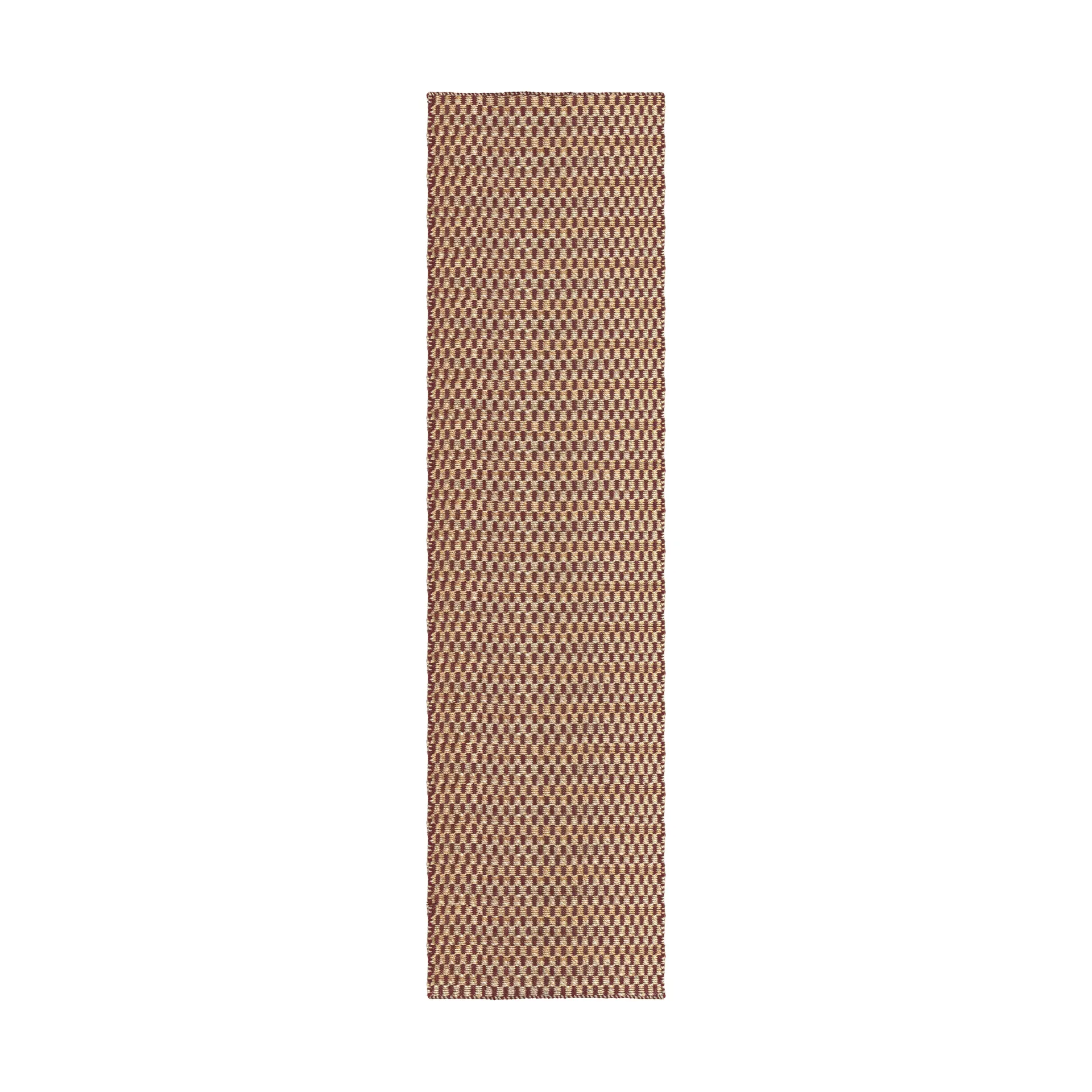 Barley juuttimatto, Burgundy, 75x240 cm Layered