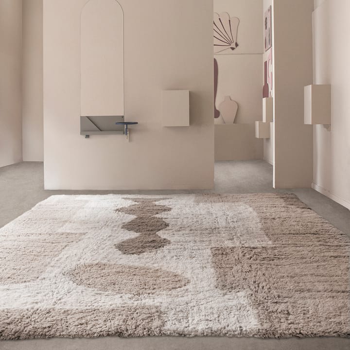 Bird in Space -matto 180x270 cm, Valkoinen-ruskea-beige Layered