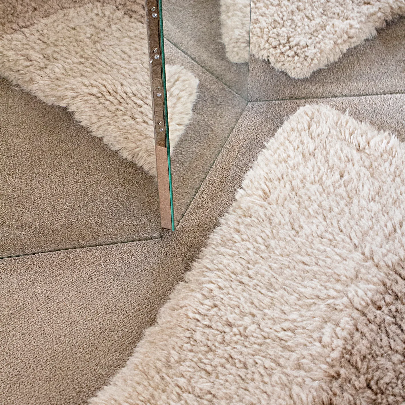 Bird in Space -matto 250x350 cm, Valkoinen-ruskea-beige Layered