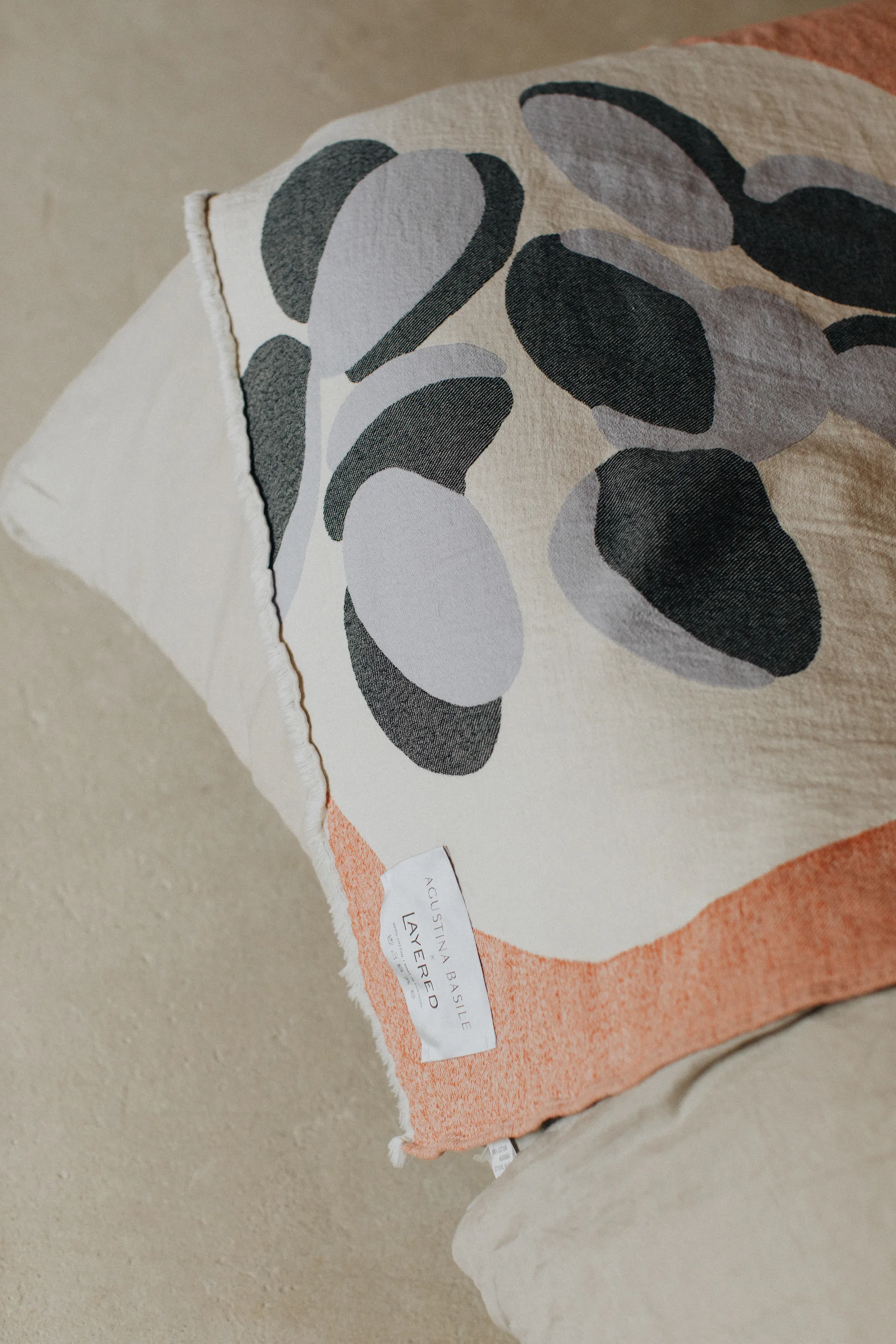 Boqueron puuvillahuopa 130 x 220 cm, Punainen Layered