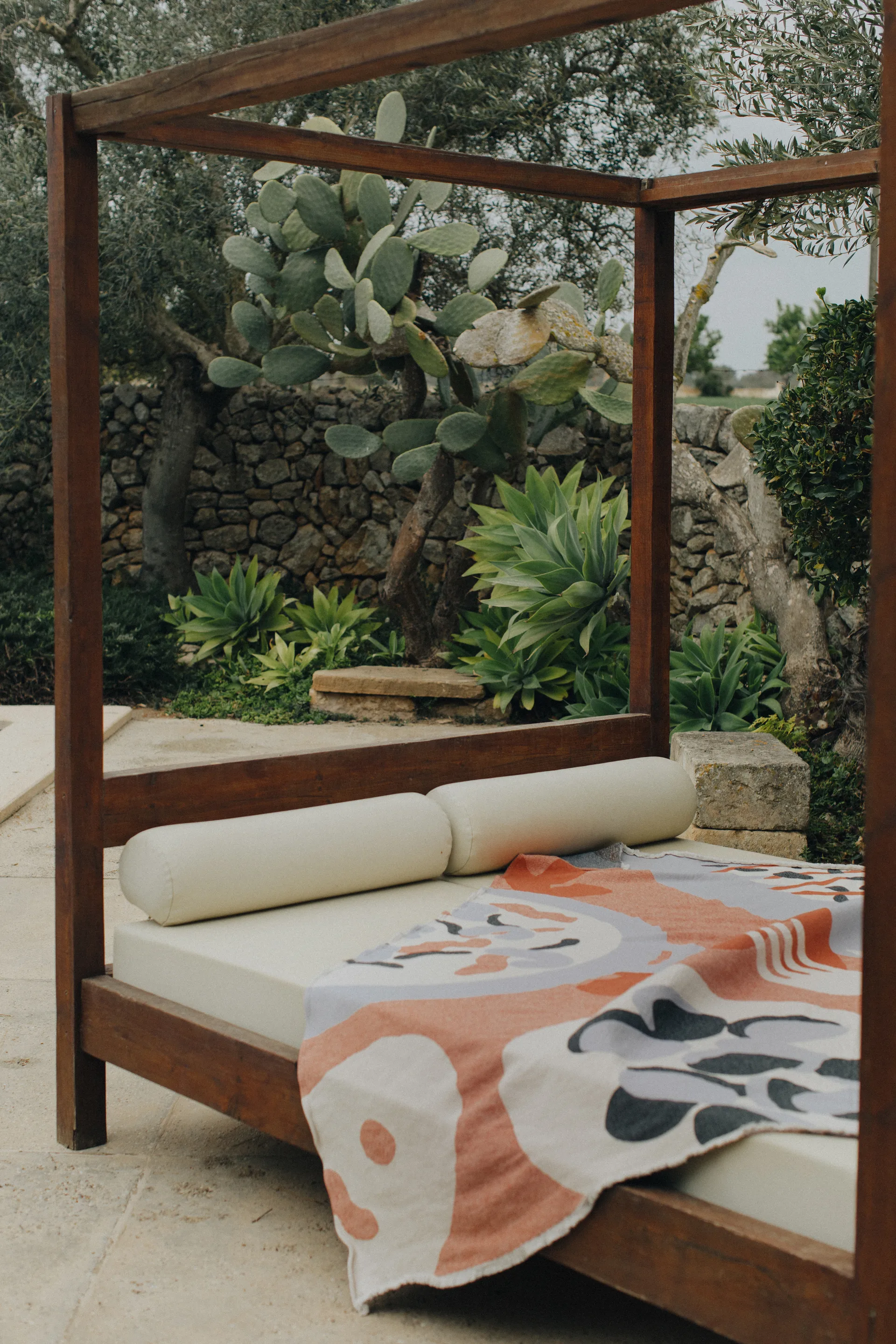 Boqueron puuvillahuopa 130 x 220 cm, Punainen Layered